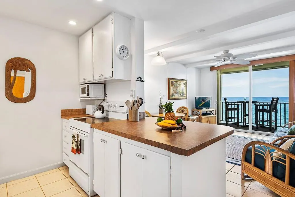 別荘 Dreamy True Oceanfront Condo - Hale Kona Kai 307 By Casago Kona カイルア・コナ