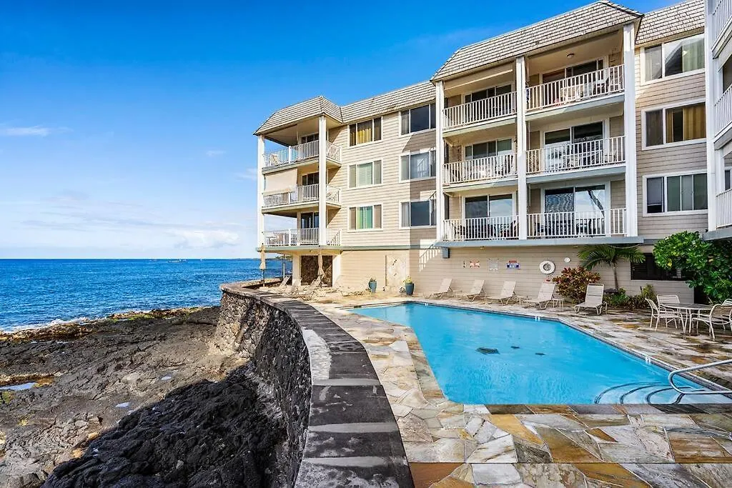 別荘 Dreamy True Oceanfront Condo - Hale Kona Kai 307 By Casago Kona カイルア・コナ