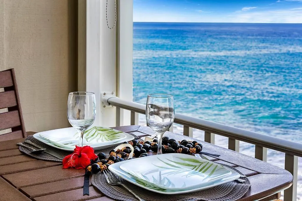 Dreamy True Oceanfront Condo - Hale Kona Kai 307 By Casago Kona カイルア・コナ 別荘
