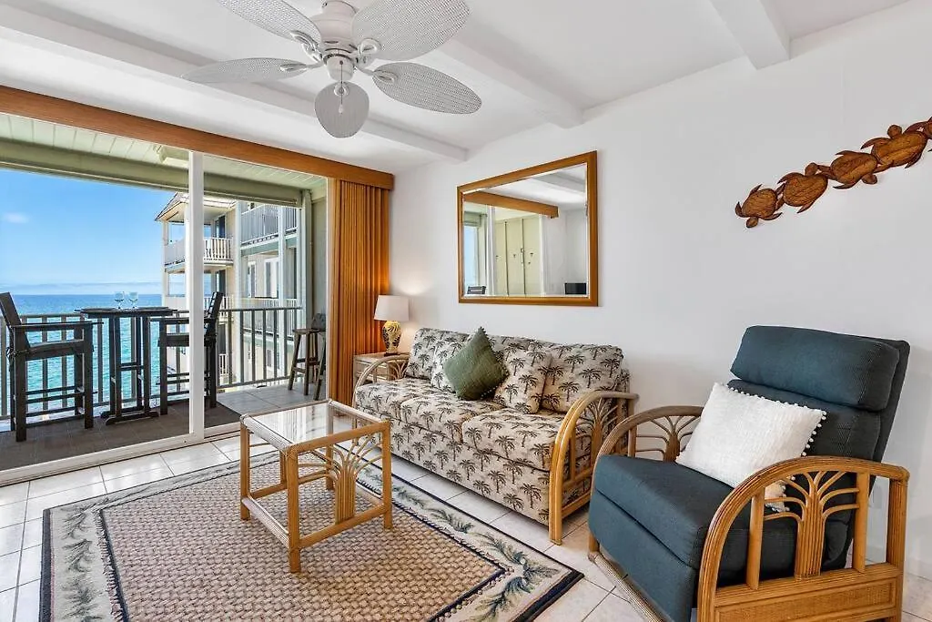 Dreamy True Oceanfront Condo - Hale Kona Kai 307 By Casago Kona カイルア・コナ 別荘